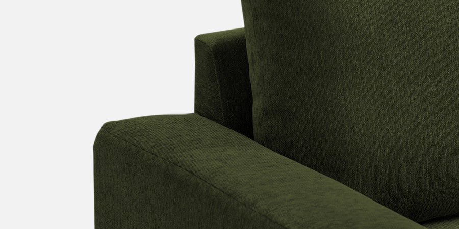 Kara Fabric 2 Seater Pull Out Sofa Cum Bed In Olive Green Colour - Febonic Living