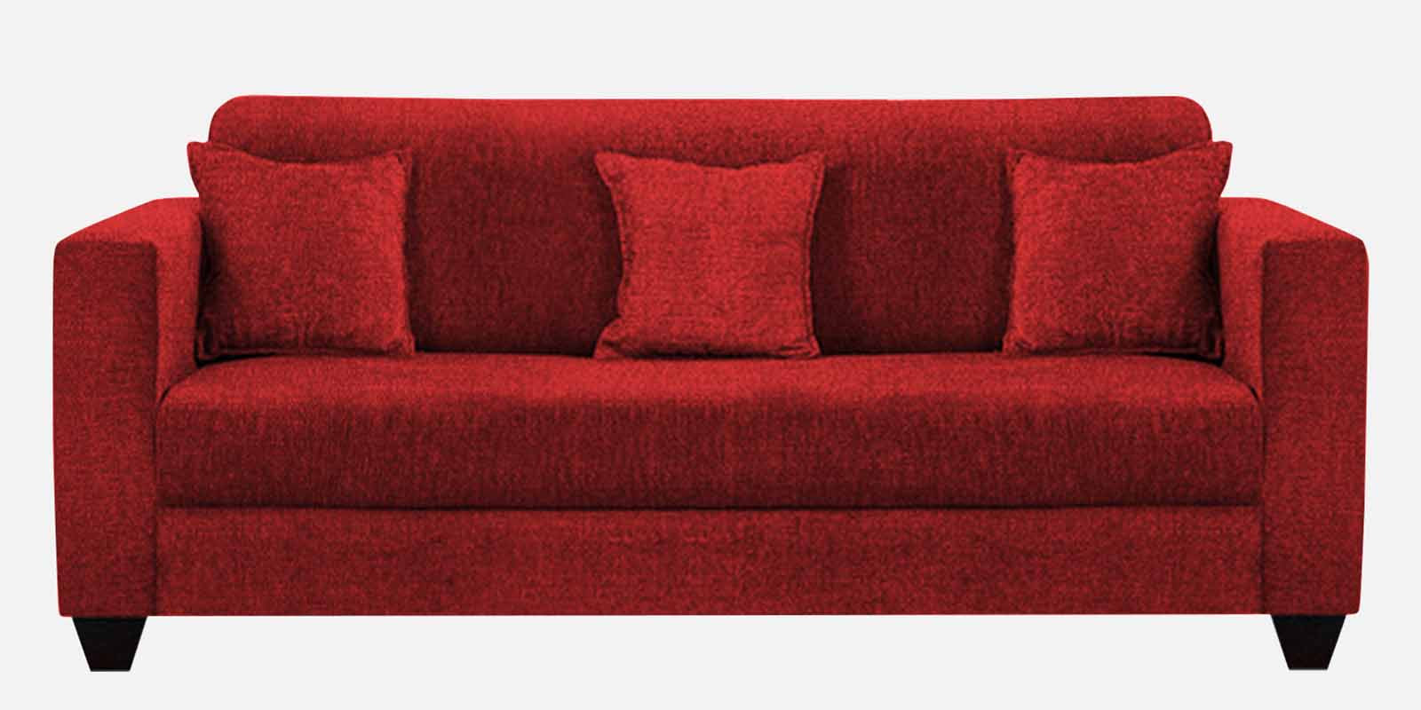 Nebula Fabric 3 Seater Sofa in Blood Maroon Colour