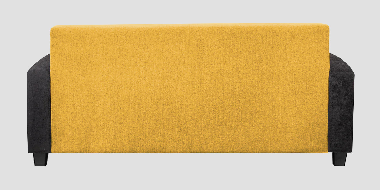 Alex Fabric 3 Seater Sofa In Bold Yellow Colour