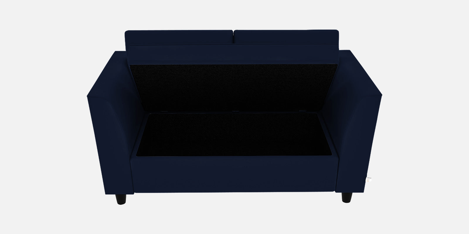 Bristo Velvet 2 Seater Sofa in Indigo Blue Colour With Storage