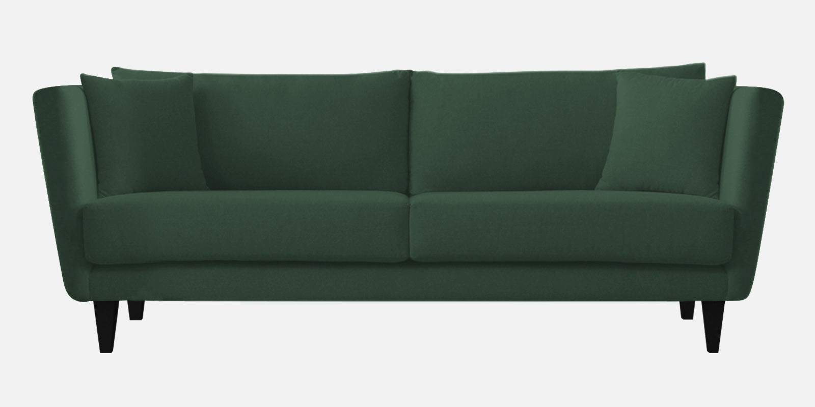 Norway Velvet 3 Seater Sofa In Amazon Green Colour