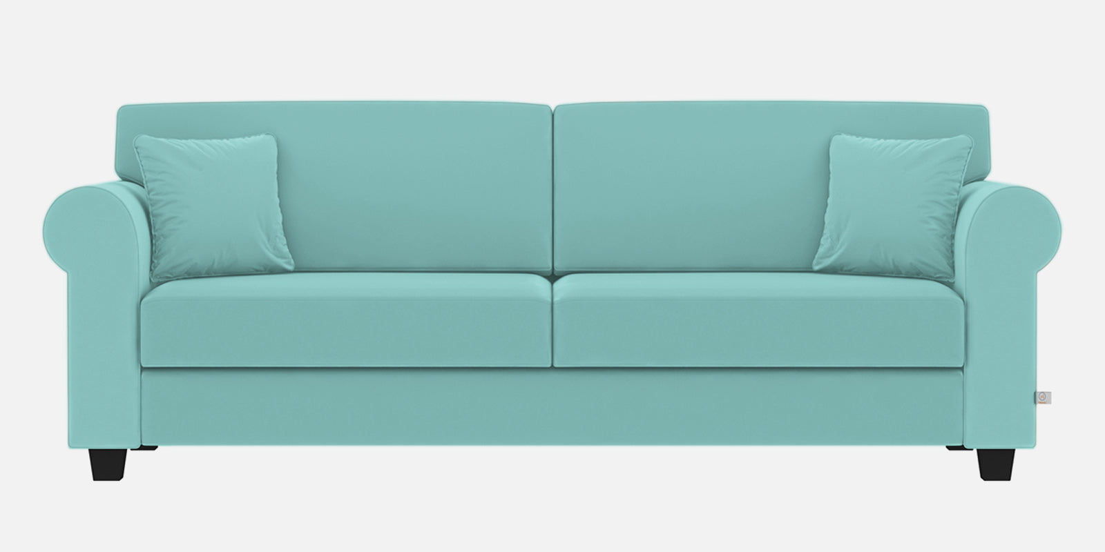 Numonk Velvet 3 Seater Sofa in Barmunda Aqua Colour