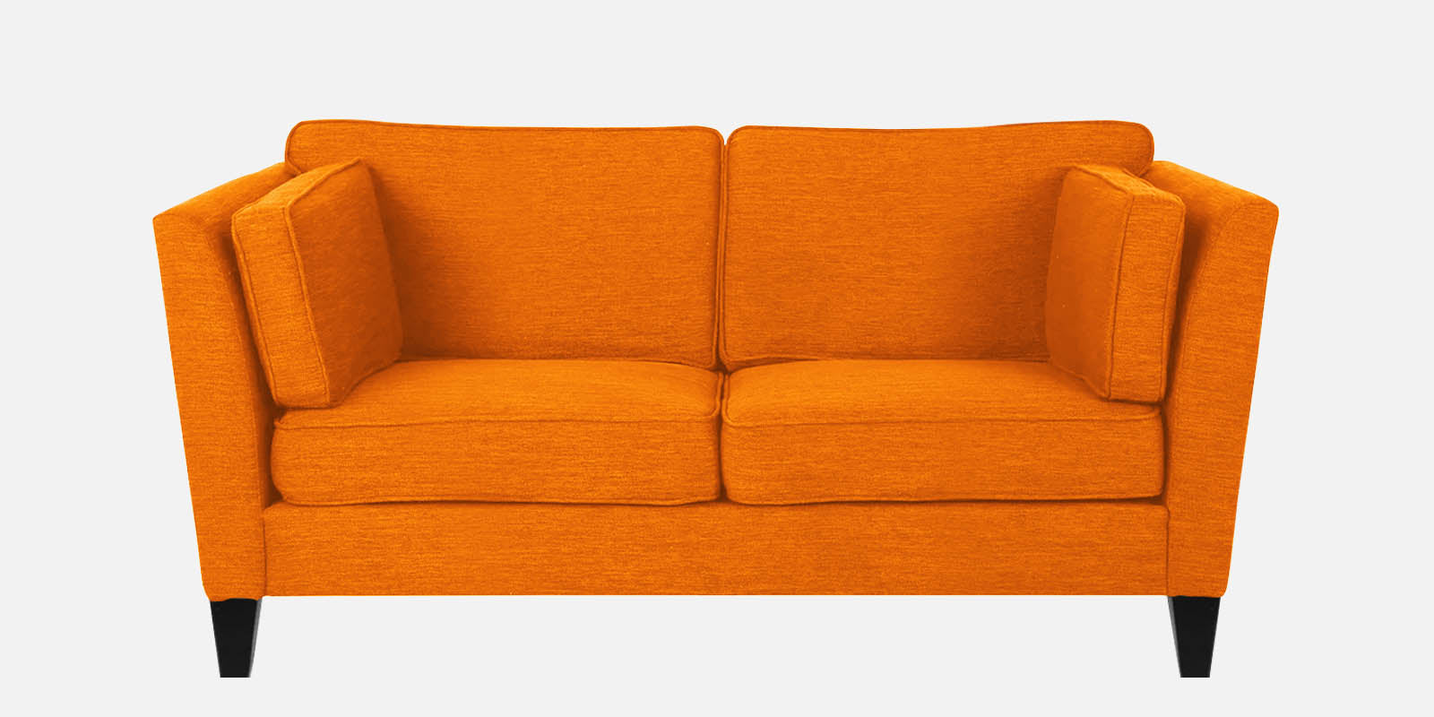 Nigar Fabric 2 Seater Sofa in Vivid Orange Colour