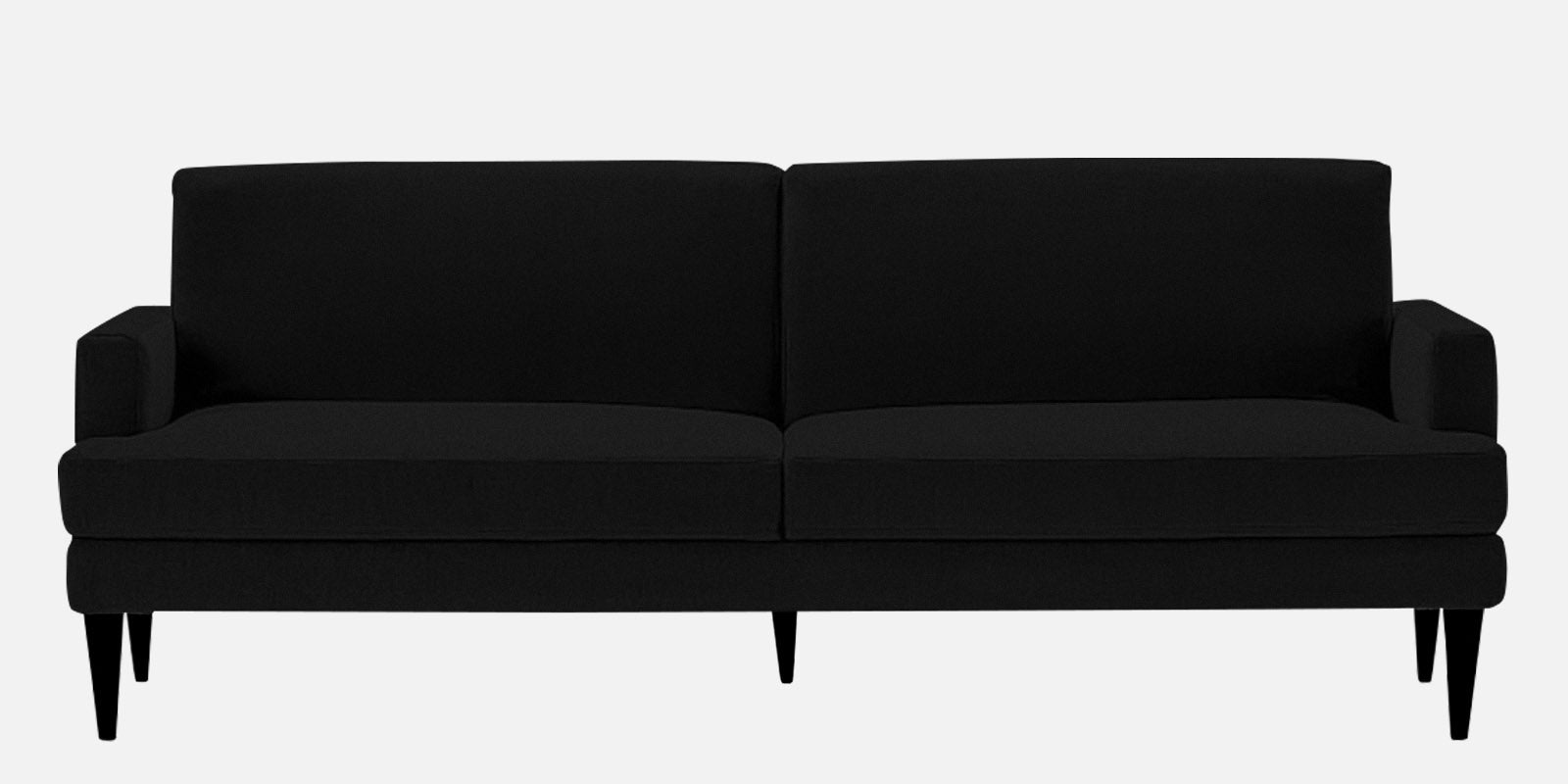 Zoya Fabric 3 Seater Convertable Sofa Cum Bed in Zed Black Colour