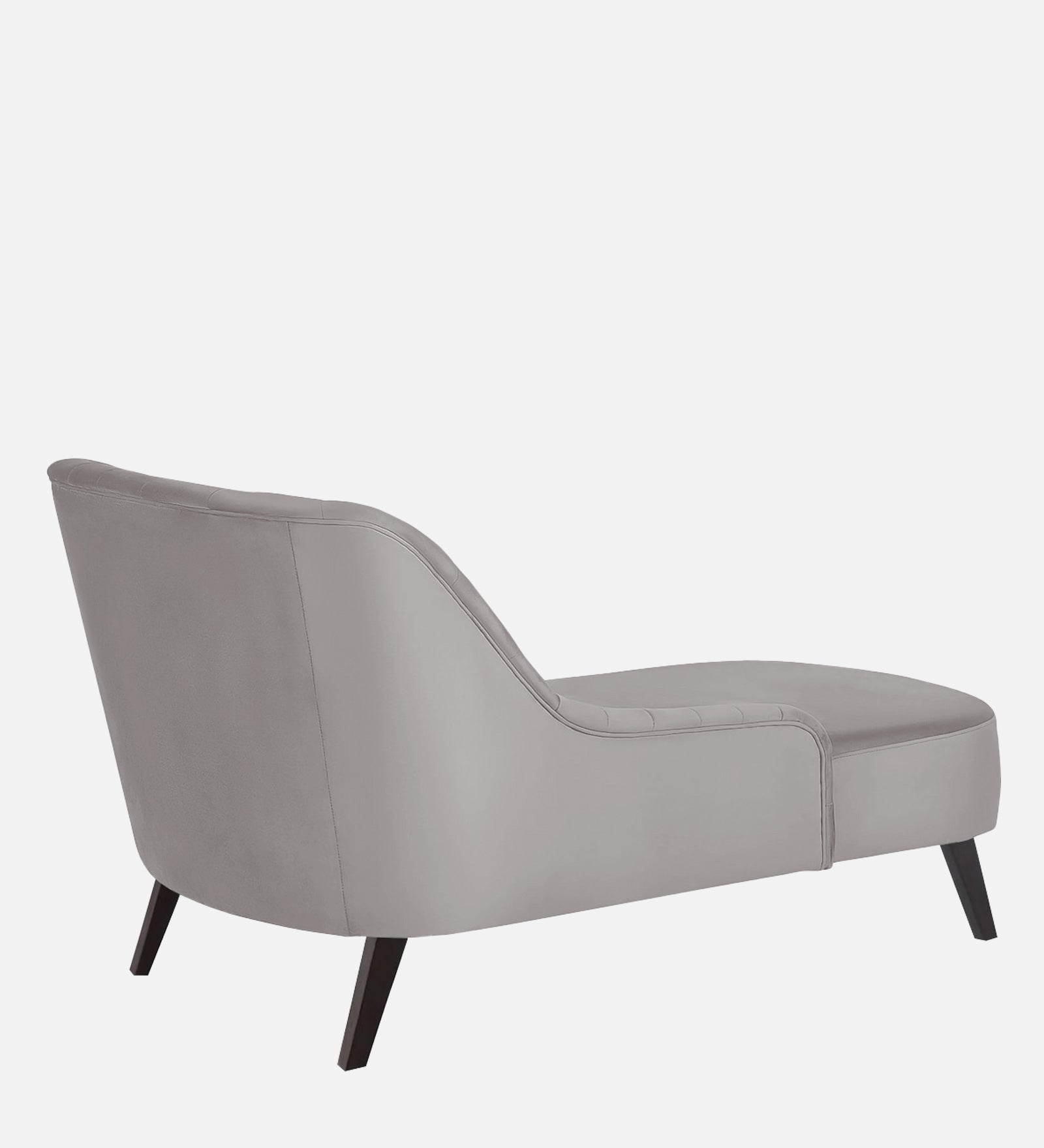 Flora Velvet RHS Chaise Lounger in light grey Colour