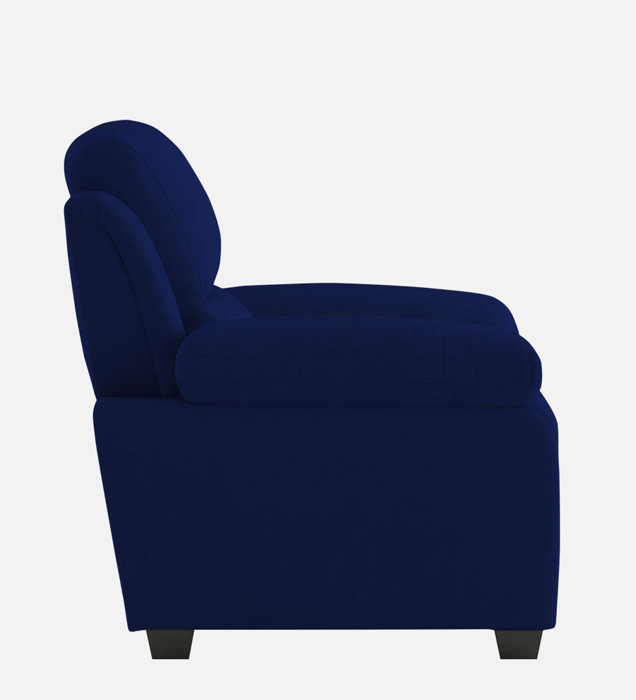 Cantaberry Velvet 1 Seater Sofa In Dark Blue Colour - Febonic Living