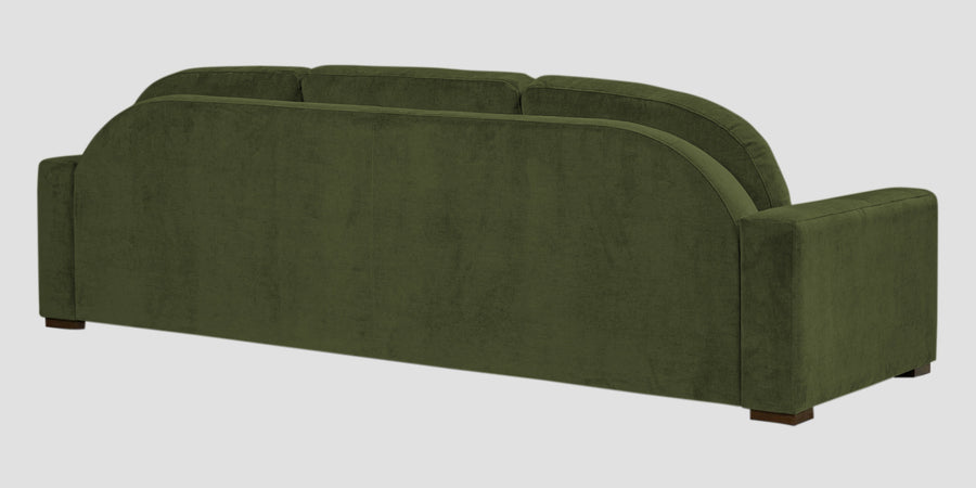 Dara Fabric 3 Seater Sofa In Olive Green Colour - Febonic Living