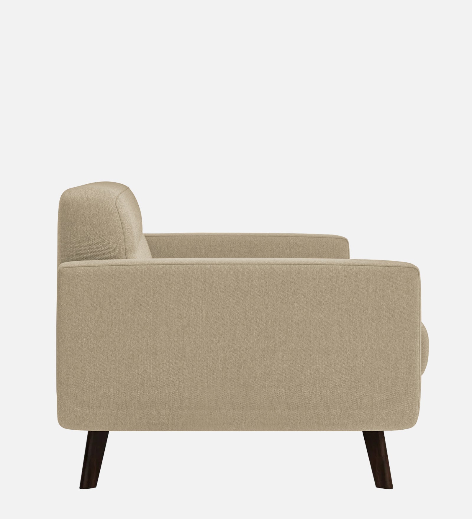 Marsela Fabric 1 Seater Sofa in Honey Beige Colour