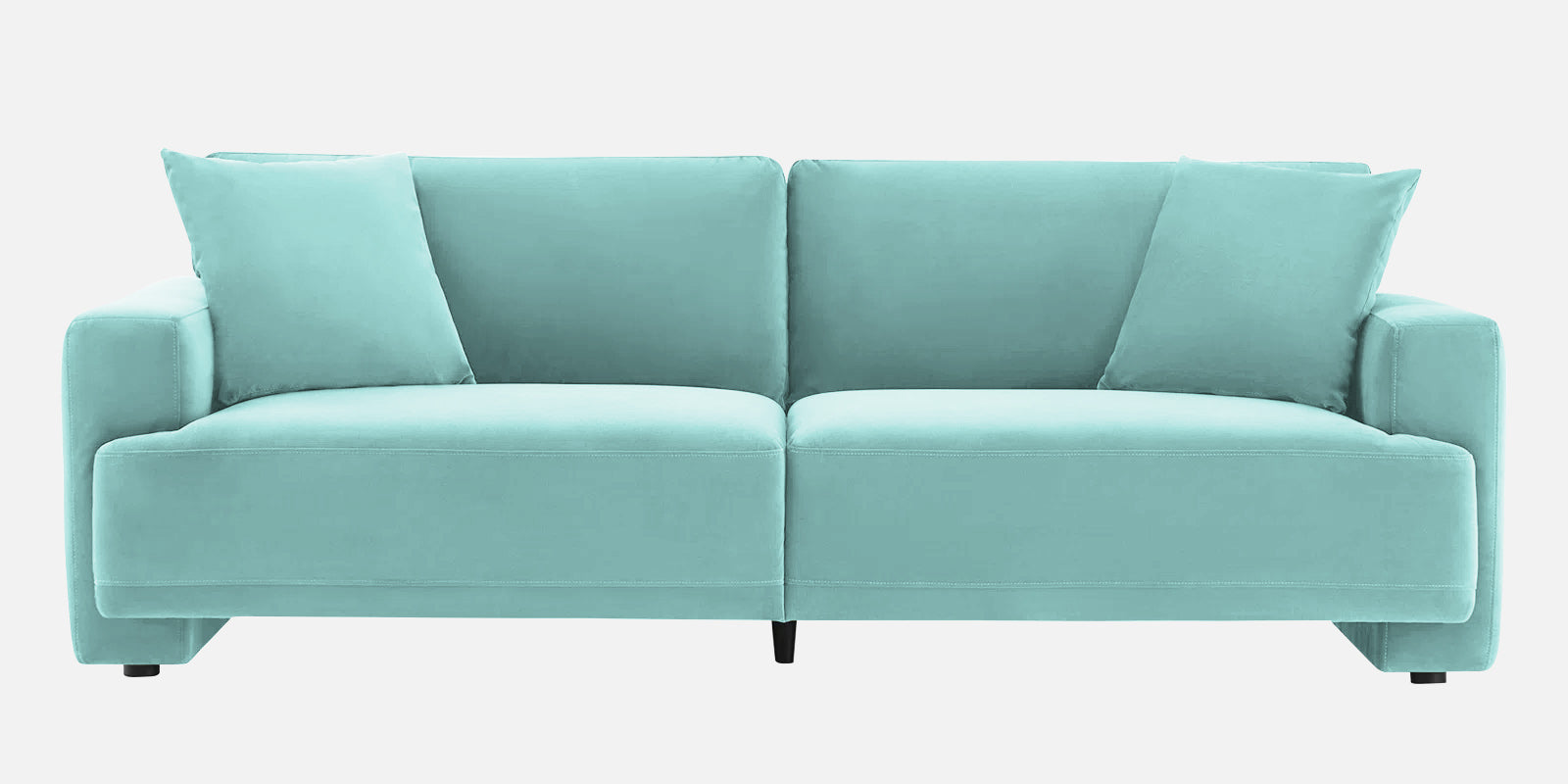 Kosta Velvet 3 Seater Sofa in Barmunda Aqua Colour