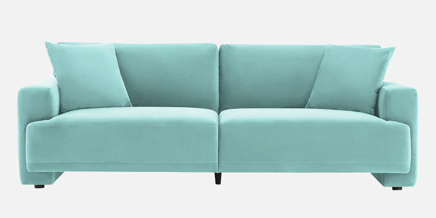 Kosta Velvet 3 Seater Sofa In Barmunda Aqua Colour - Febonic Living