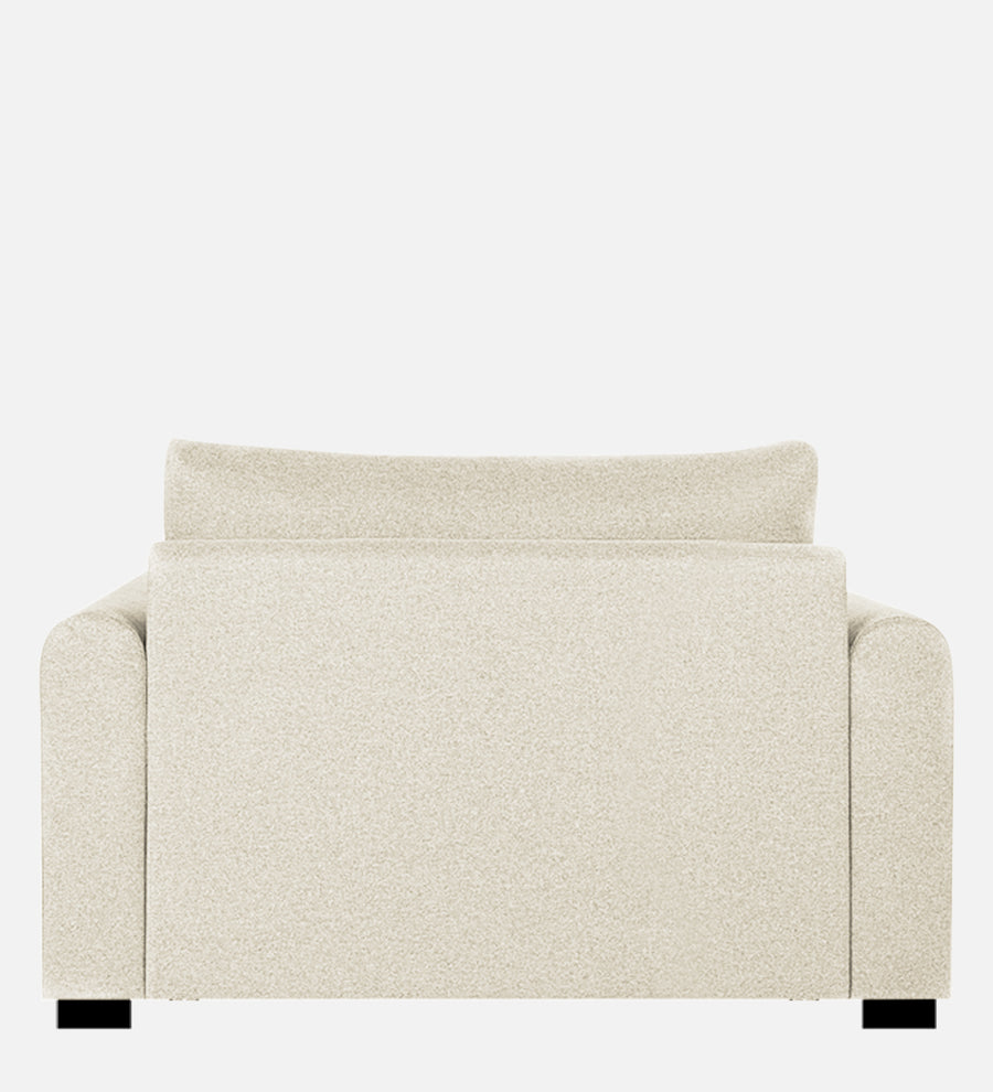Sigma Fabric 1 Seater Sofa In Ivory Cream Colour - Febonic Living