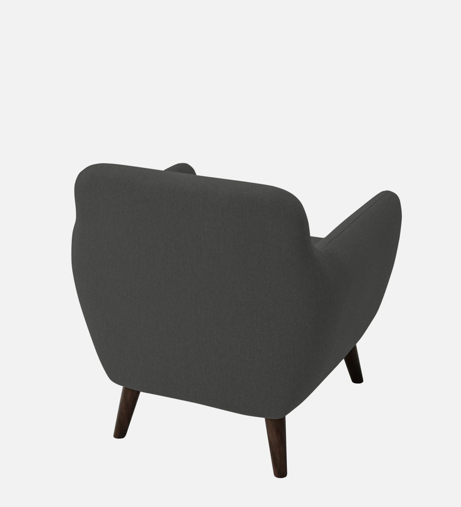 Goofy Fabric 1 Seater Sofa In Charcoal Grey Colour - Febonic Living