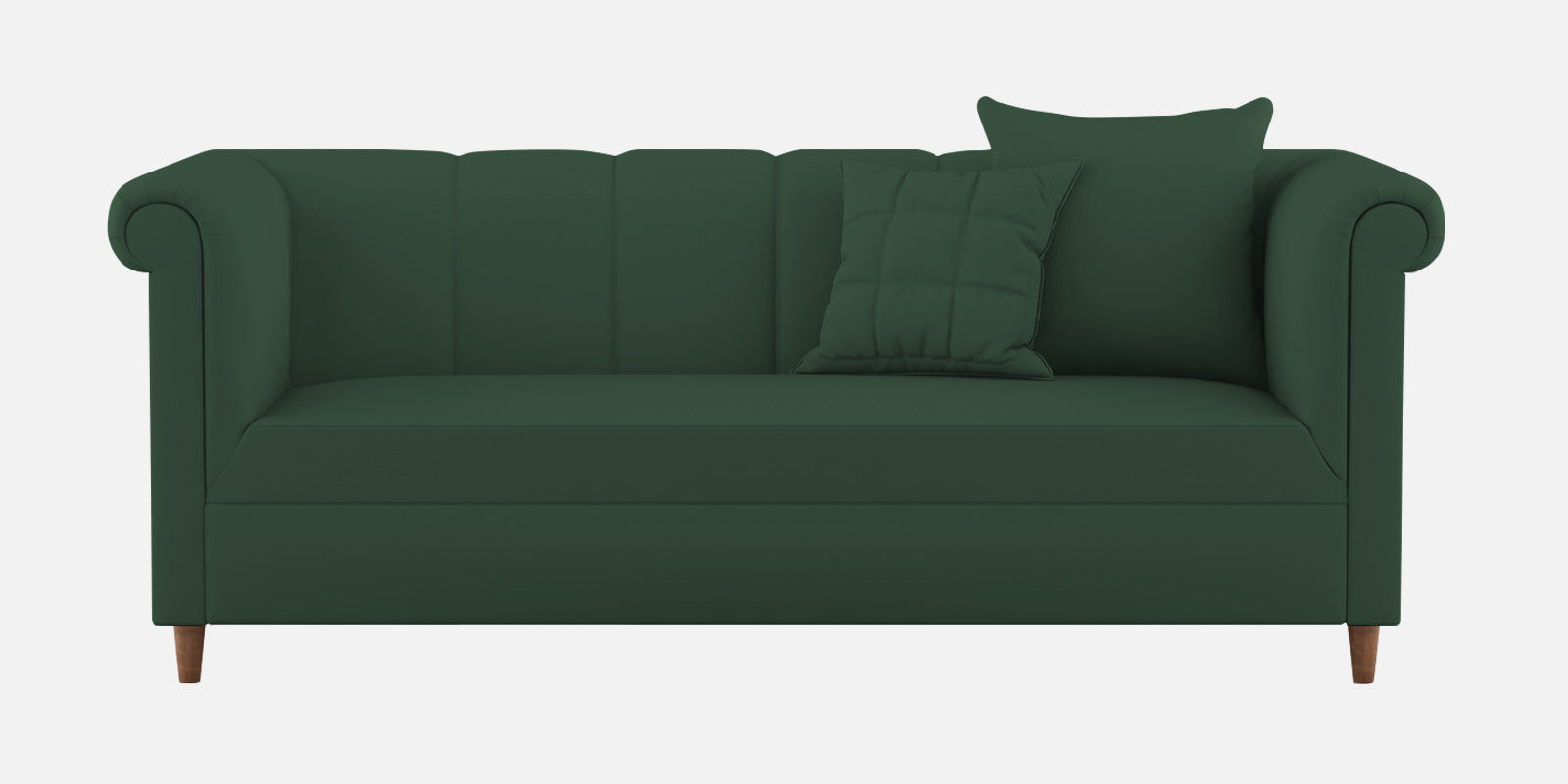 Rubi Velvet 3 Seater Sofa in Amazon Green Colour