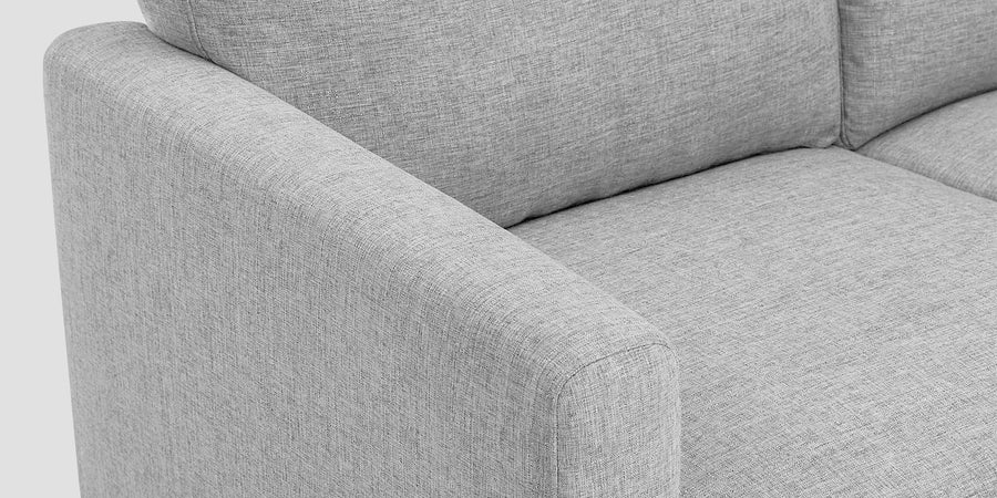 Romie Fabric Rhs Sectional Sofa 2 Lounger In Lit Grey Colour - Febonic Living