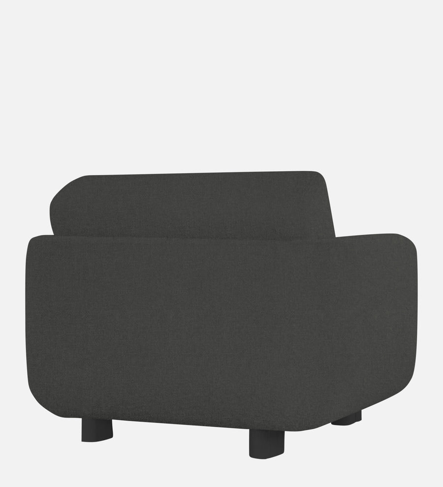 Varu Fabric 1 Seater Sofa In Charcoal Grey Colour - Febonic Living