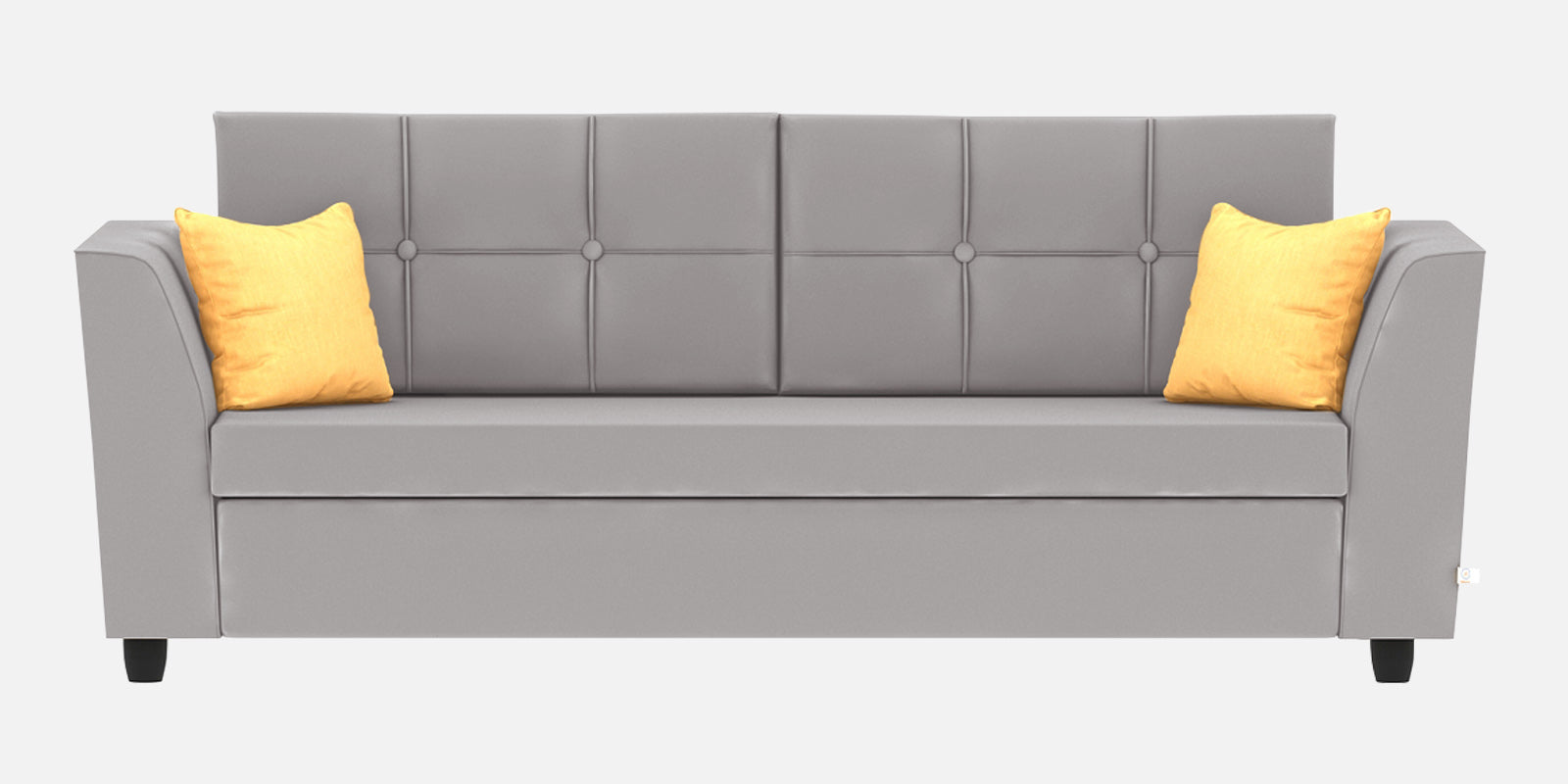 Nestin Velvet 3 Seater Sofa in light grey Colour