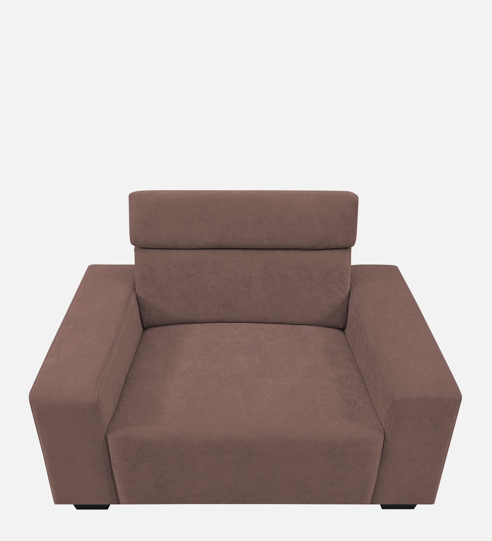 Hiro Fabric 1 Seater Sofa In  Berry Wine Colour - Febonic Living