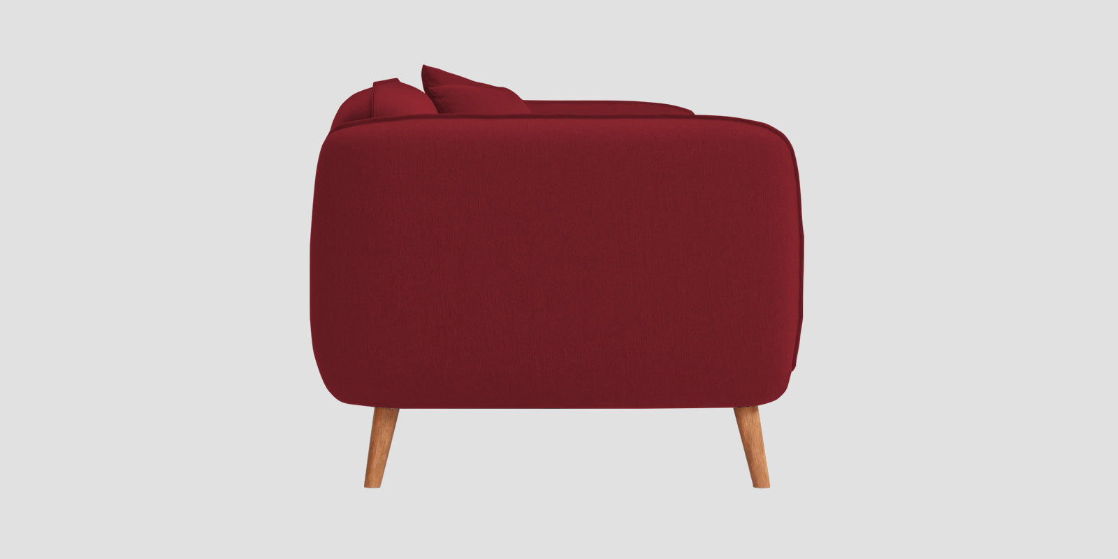 Zia Fabric 3 Seater Sofa In Chilli Red Colour
