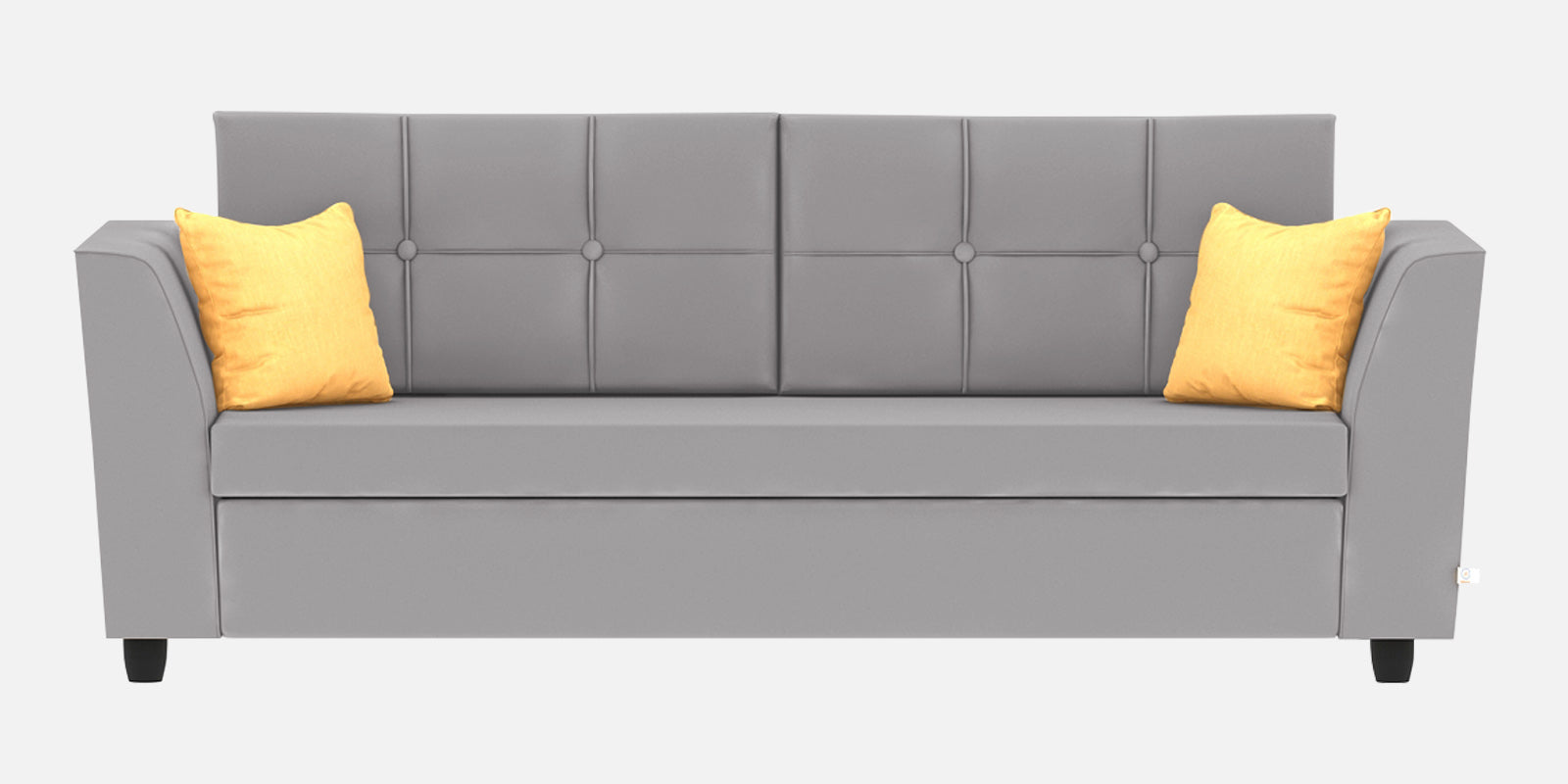 Nestin Velvet 3 Seater Sofa in Concrete Grey Colour