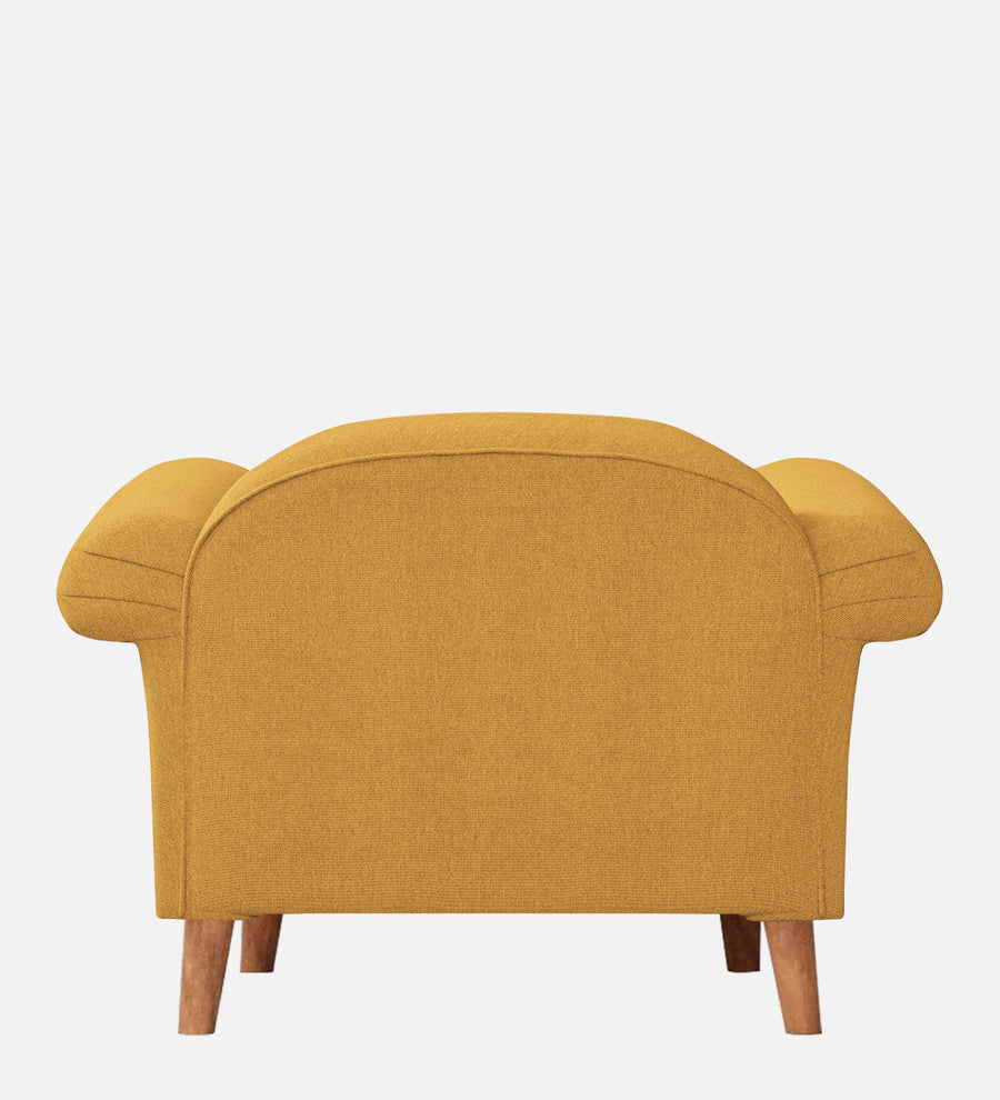 Barber Fabric 1 Seater Sofa In Corn Yellow Colour - Febonic Living