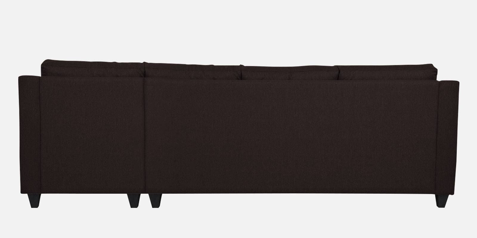 Welly Fabric LHS Sectional Sofa (3+Lounger) In Dark Brown Colour