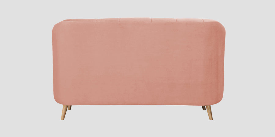 Kaylee Velvet 2 Seater Sofa In Blush Pink Colour - Febonic Living