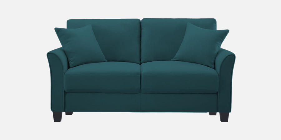 Daroo Velvet 2 Seater Sofa In Arabian Green Colour - Febonic Living