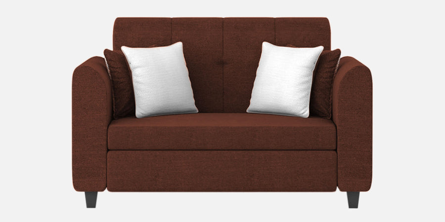 Denmark Fabric 2 Seater Sofa In Coffee Brown Colour - Febonic Living