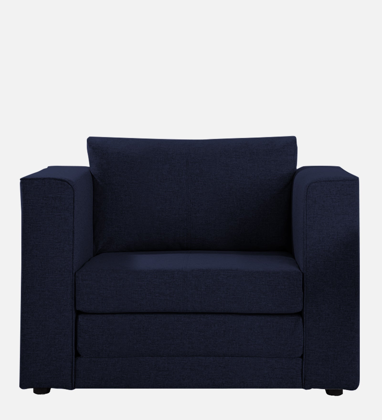 Kenia Fabric 1 Seater Convertible Sofa Cum Bed in Royal Blue Colour