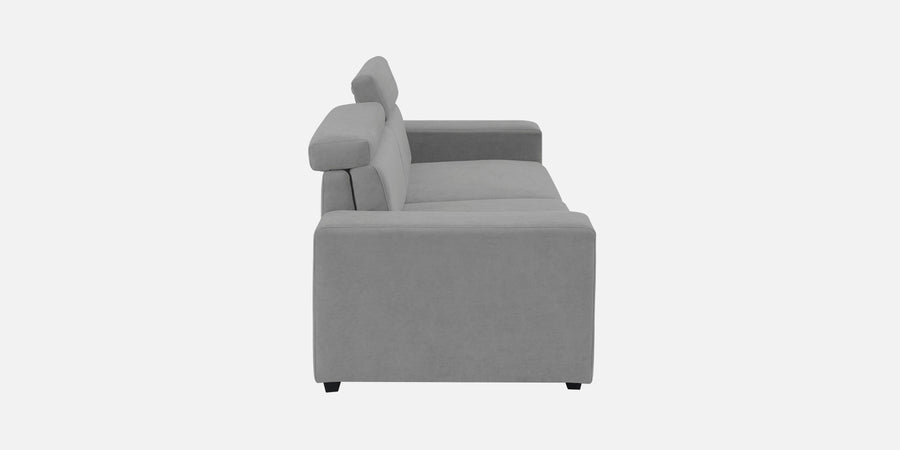 Hiro Fabric 3 Seater Sofa In Smoke Grey Colour - Febonic Living