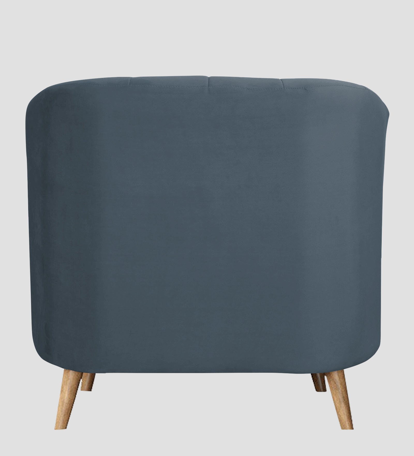 Nancy Velvet 1 Seater Sofa in Oxford Blue Colour