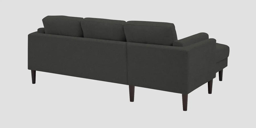 Creata Fabric Rhs Sectional Sofa 2 Lounger In Charcoal Grey Colour - Febonic Living