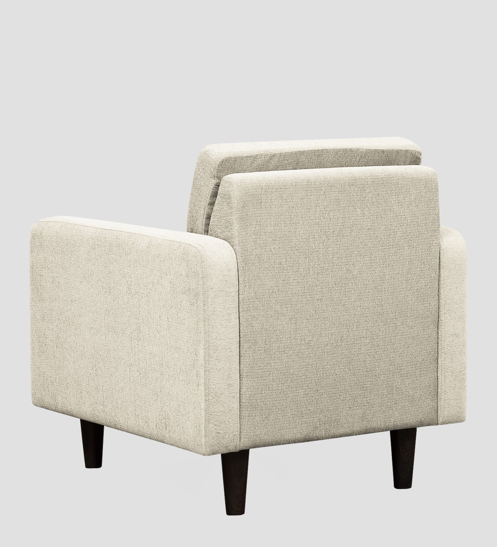 Noha Fabric 1 Seater Sofa In  Ivory Cream Colour - Febonic Living