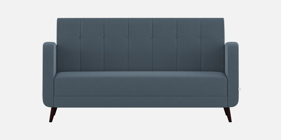 Wiki Velvet 3 Seater Sofa In Oxford Blue Colour - Febonic Living