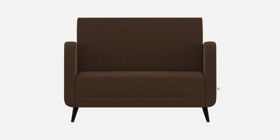 Wiki Velvet 2 Seater Sofa In Chocolate Brown Colour - Febonic Living