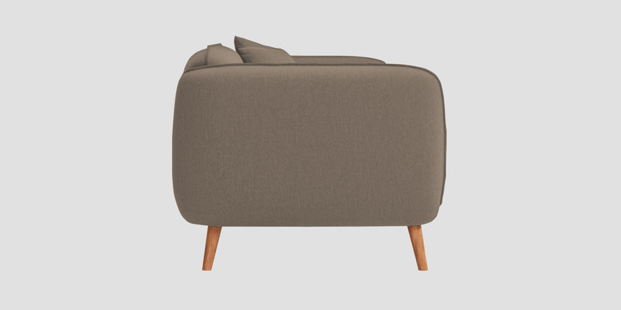 Zia Fabric 3 Seater Sofa In Hazel Beige Colour - Febonic Living