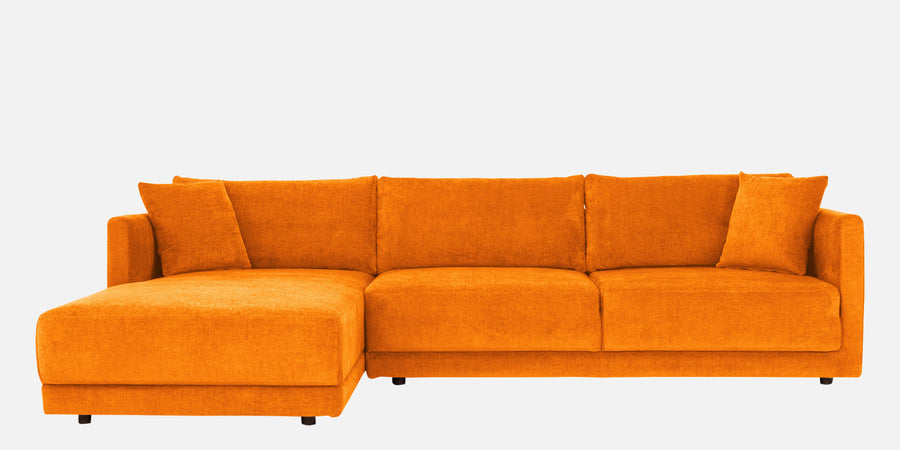 Northern Fabric Rhs Sectional Sofa 3 Lounger In Vivid Orange Colour - Febonic Living