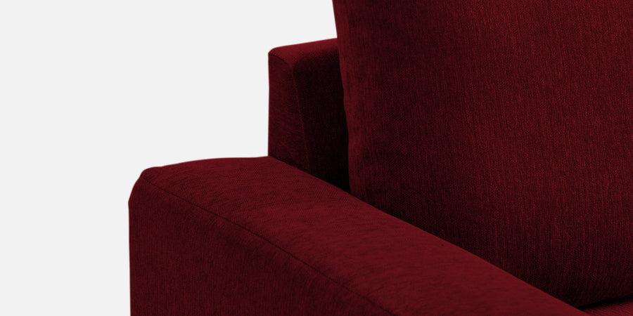 Kara Fabric 2 Seater Pull Out Sofa Cum Bed In Ruby Red Colour - Febonic Living
