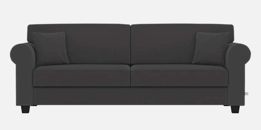 Numonk Velvet 3 Seater Sofa In Davy Grey Colour - Febonic Living