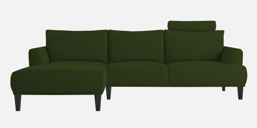Como Fabric Rhs Sectional Sofa 3 Lounger In Light Green Colour - Febonic Living