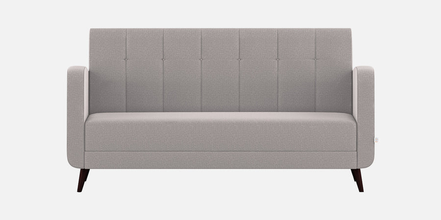 Wiki Velvet 3 Seater Sofa In Pearl Grey Colour - Febonic Living