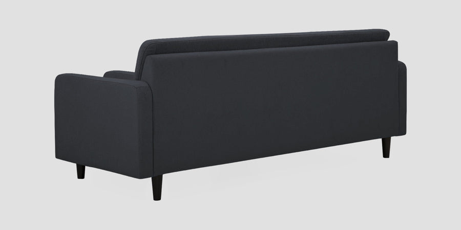 Noha Fabric 3 Seater Sofa In Charcoal Grey Colour - Febonic Living