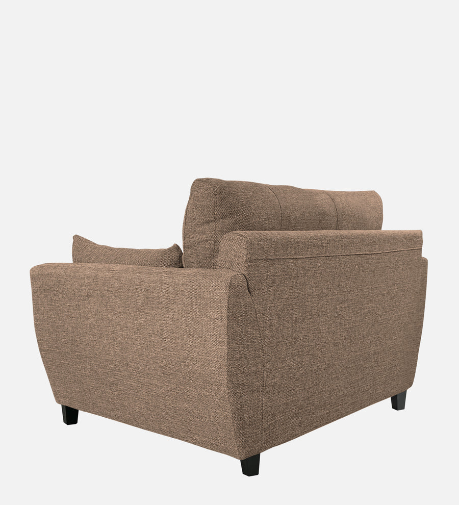 Mario Fabric 1 Seater Sofa In Cookie Beige Colour - Febonic Living