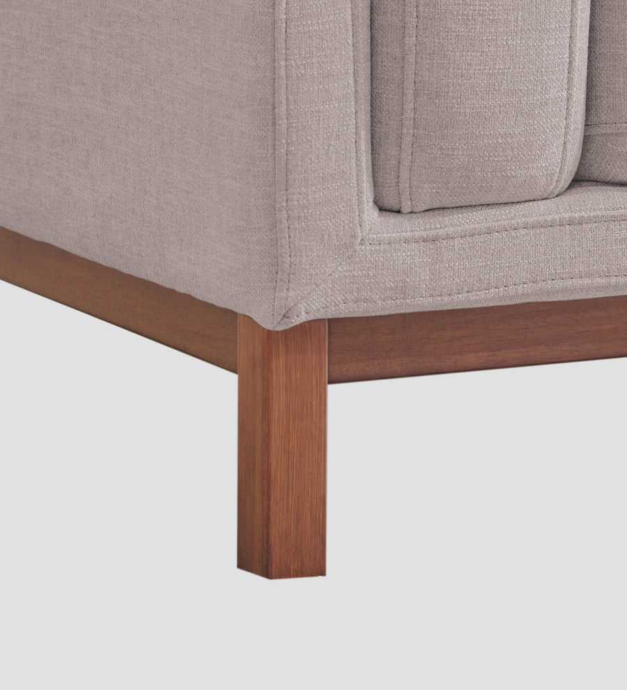 Borry Fabric 1 Seater Sofa In Almond Beige Colour - Febonic Living