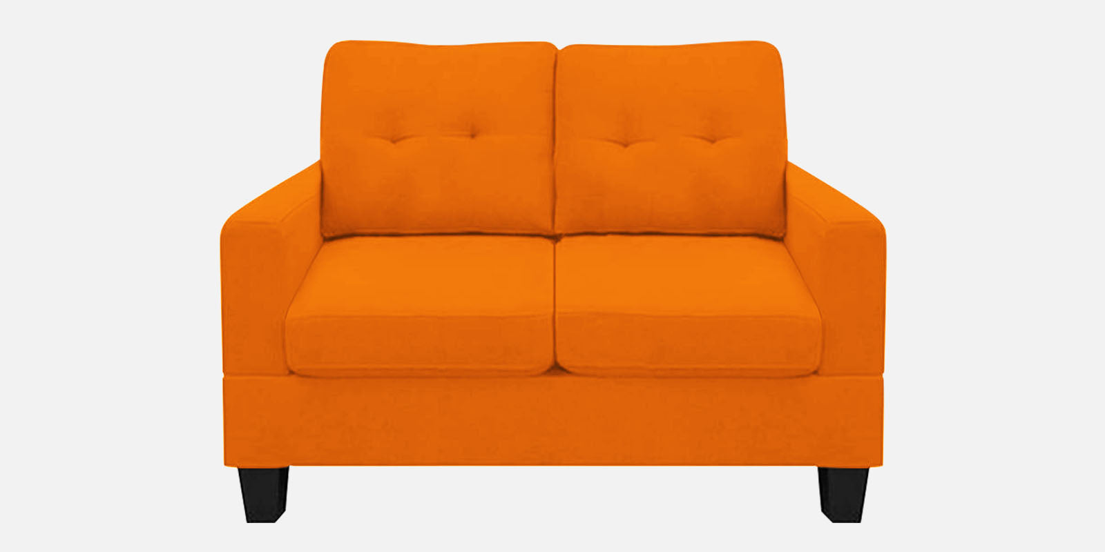 Thomas Fabric 2 Seater Sofa in Vivid Orange Colour