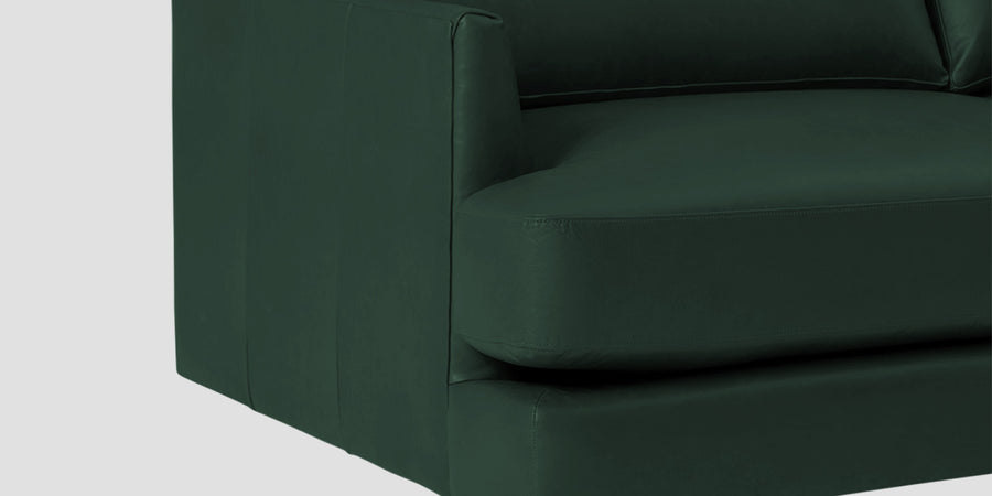 Sterio Leatherette 2 Seater Sofa In Basil Green Colour - Febonic Living