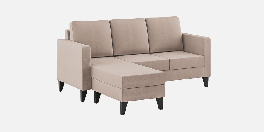 Nori Fabric Rhs Sectional Sofa 2 Lounger In Kadhi Beige Colour - Febonic Living
