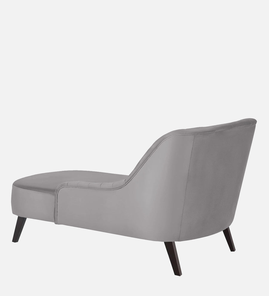 Flora Velvet Lhs Chaise Lounger In Concrete Grey Colour - Febonic Living