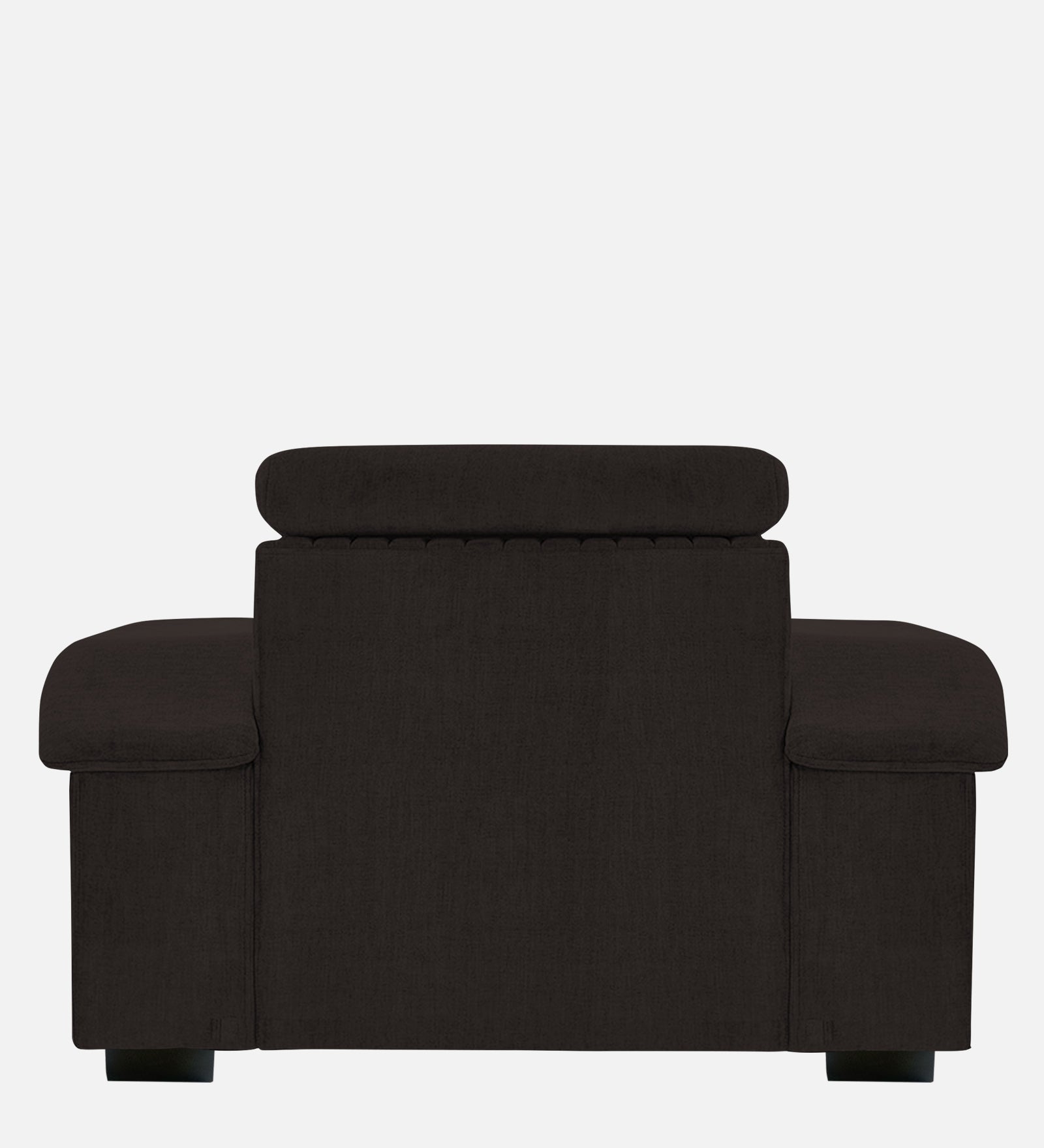 Draco Fabric 1 Seater Sofa In  Cara Brown Colour - Febonic Living