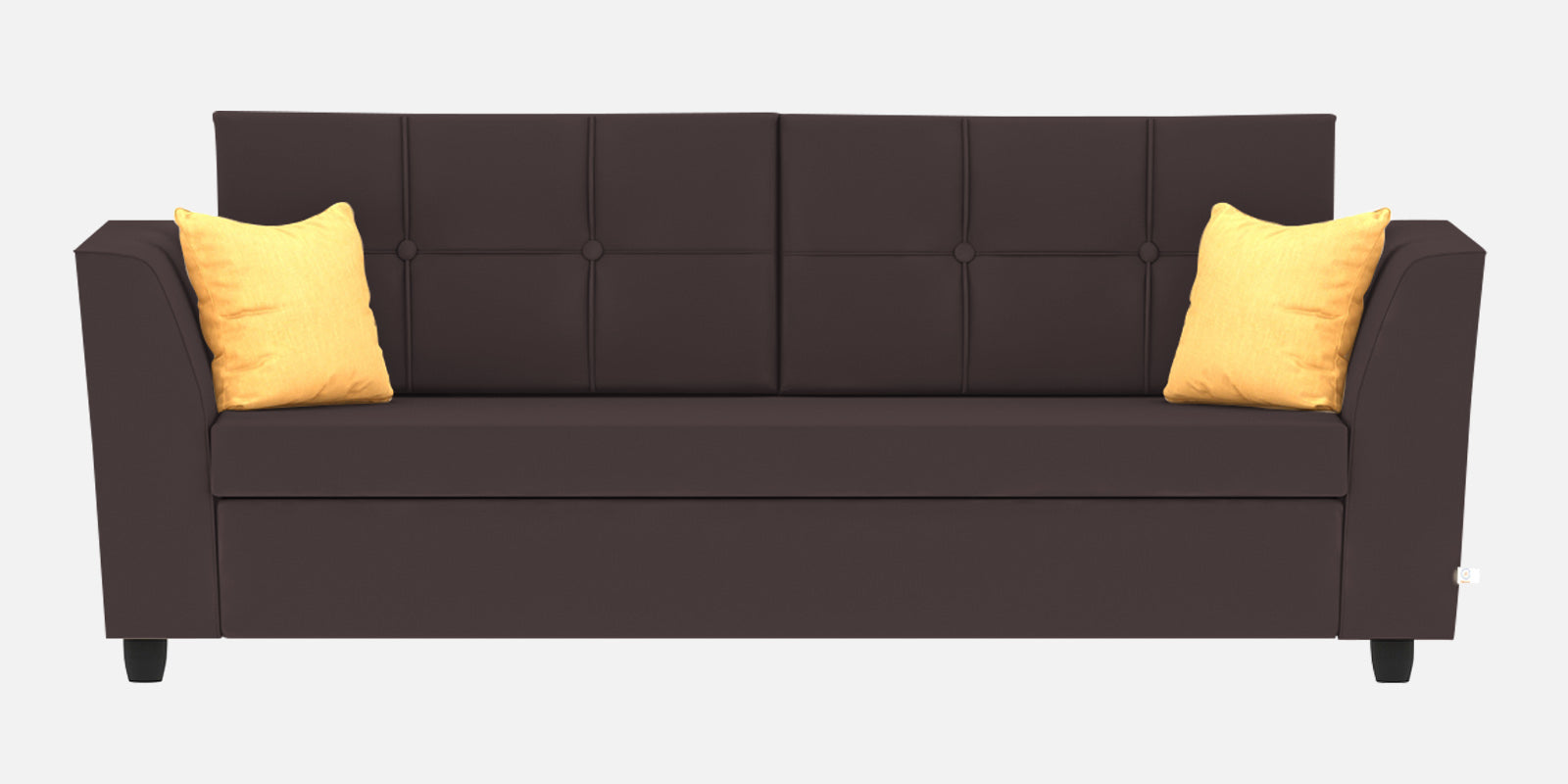 Nestin Velvet 3 Seater Sofa in Mocha Brown Colour